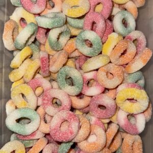 Anneaux Arlequin – Explosion de couleurs et de saveurs 🌈🍬✨ (100g)