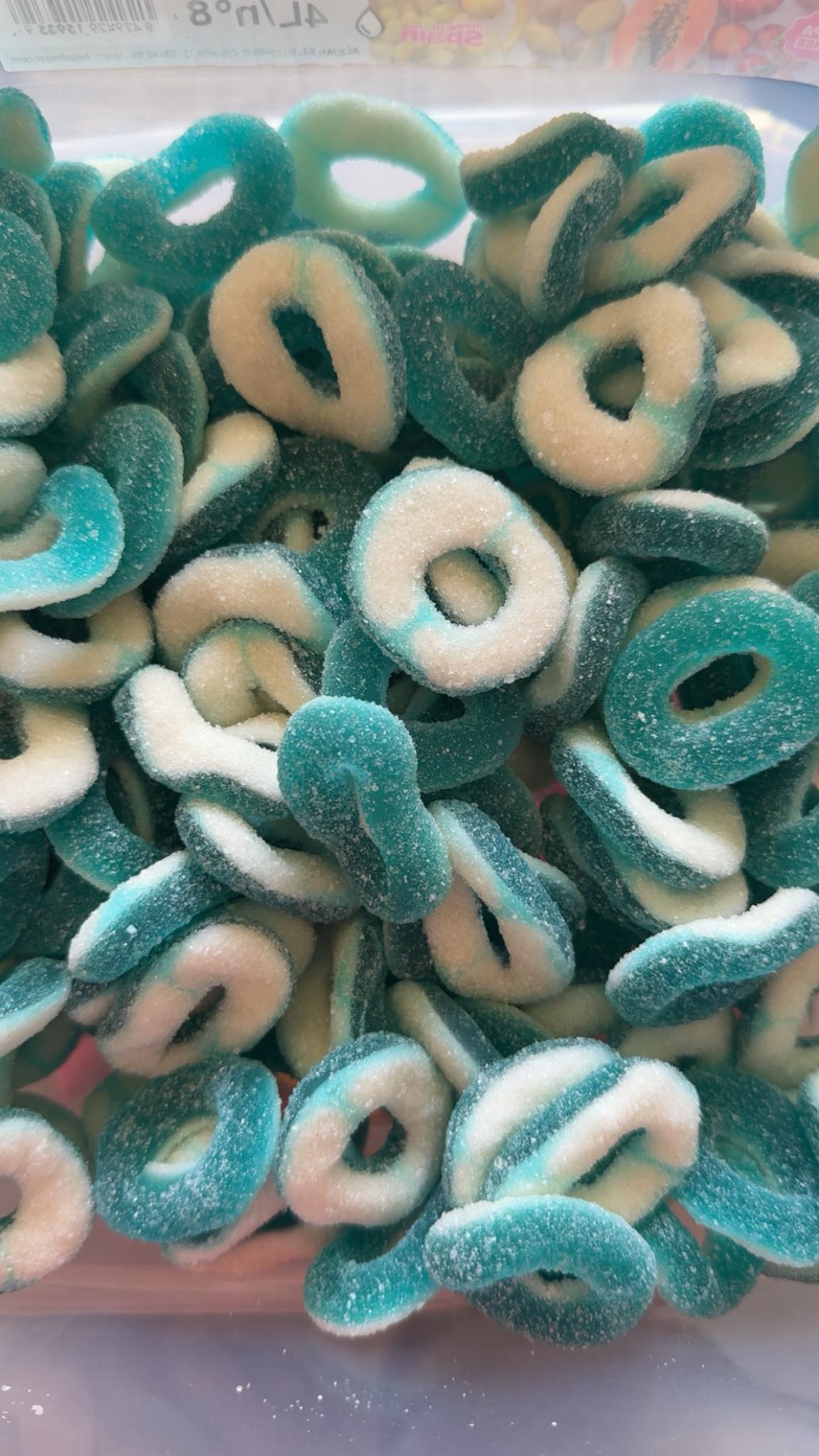 Anneaux Framboise – Fraîcheur acidulée irrésistible 💙🍬✨ (100g)