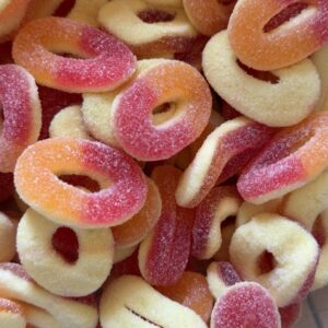 Anneaux Pêche – Douceur fruitée irrésistible 🍑🍬✨ (100g)