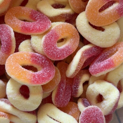 Anneaux Pêche – Douceur fruitée irrésistible 🍑🍬✨ (100g)
