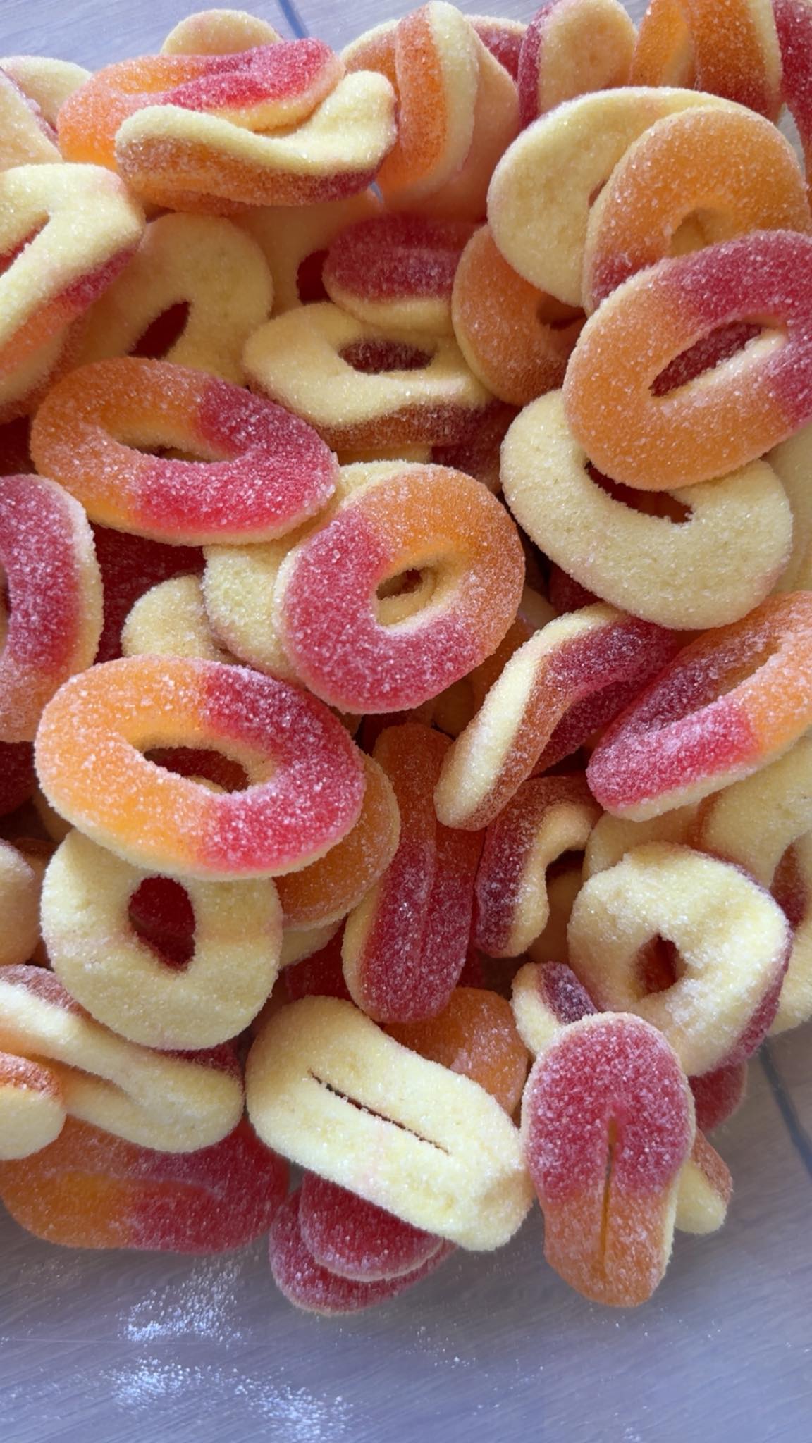 Anneaux Pêche – Douceur fruitée irrésistible 🍑🍬✨ (100g)