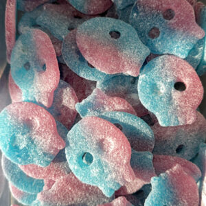 💀 Bonbons Crâne Bubble Gum – Le coup de cœur FUN & ultra addictif ! 💙💖 (100g)