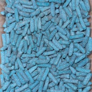 Hitschies Acidulés Framboise – Explosion de peps et de fraîcheur 💙🍓⚡ (100g)