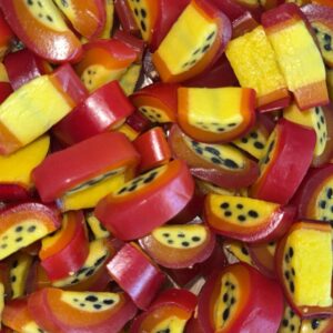 Tranches de Réglisse Fruit de la Passion – Exotisme et gourmandise 🌴🍬✨ (100g)