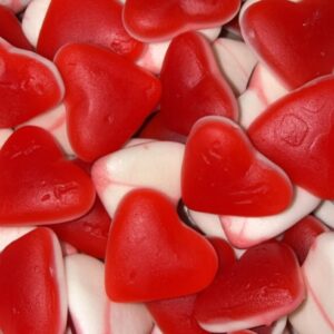 Bonbon Cœur Fraise – Confiseries Gourmandes et Fondantes 🍬 (100g)