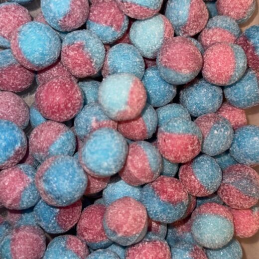 Balls Bubble Gum Acidulées – Explosion Rose & Bleue